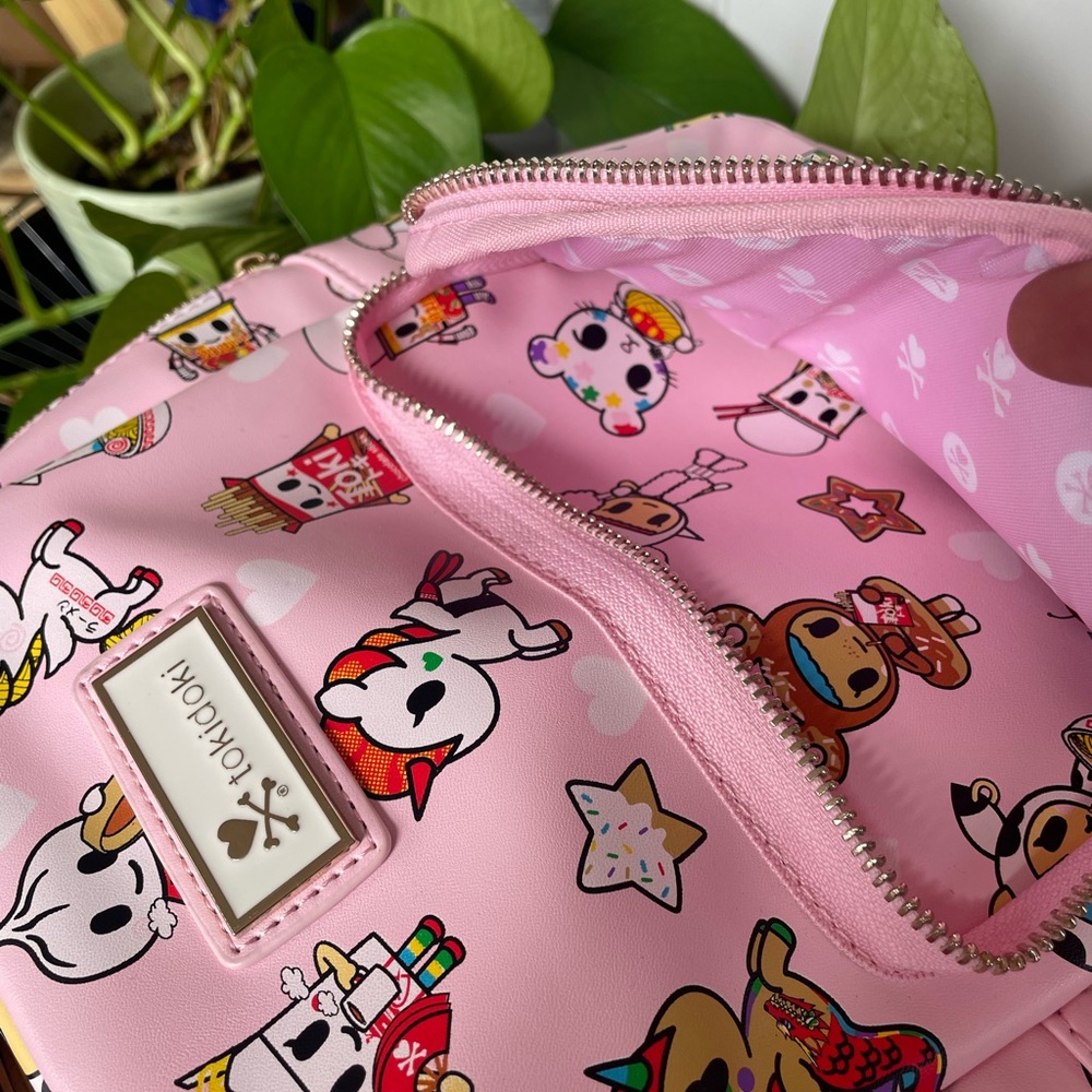 Tokidoki Ramen Mini Backpack with Rainbow Straps - Picture 4 of 4